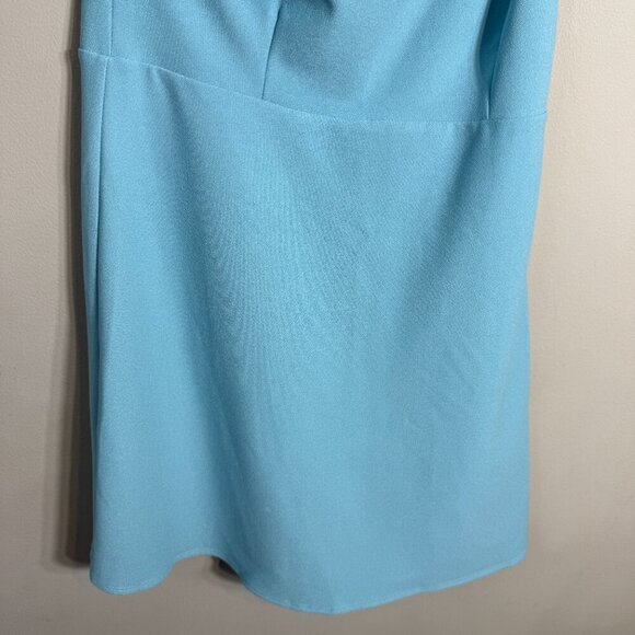 Abercrombie & Fitch One Shoulder Mini Dress Skort Women's Medium Tall Blue NWOT - Picture 9 of 16